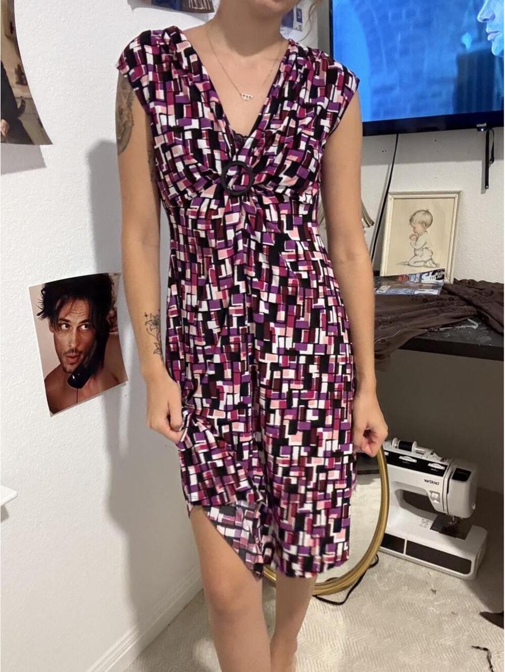 Victoria's Secret Women's Multi and Purple Dress